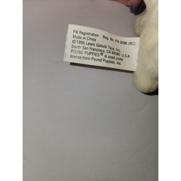 Vintage Galoob Pound Puppies teeny tiny miniature Cream puppy 1995‎ - Picture 8 of 8